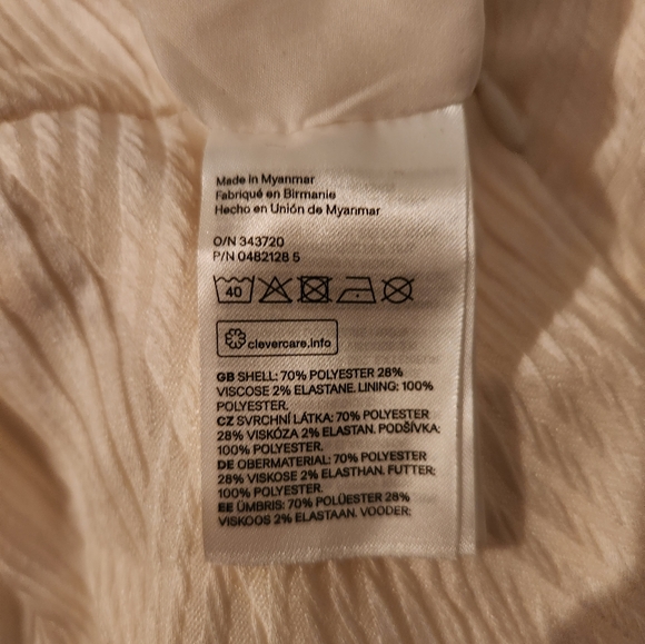 NWT H&M Offwhite dress size 4 - Picture 4 of 4